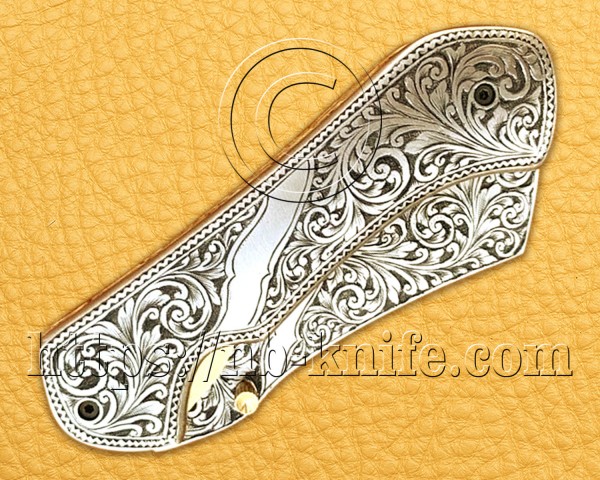 Personalized Engraving Handmade Stainless Steel Pocket Folding Knife | Steel Handle | Damascus Pen | Wooden Gift Box