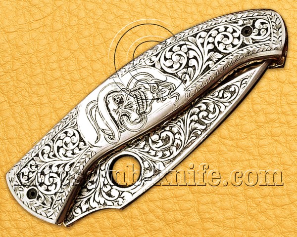 Personalized Engraving Handmade Stainless Steel Pocket Folding Knife | Steel Handle | Damascus Pen Wooden Gift Box