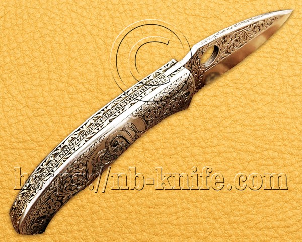 Personalized Engraving Handmade Stainless Steel Pocket Folding Knife | Steel Handle | Damascus Pen Wooden Gift Box